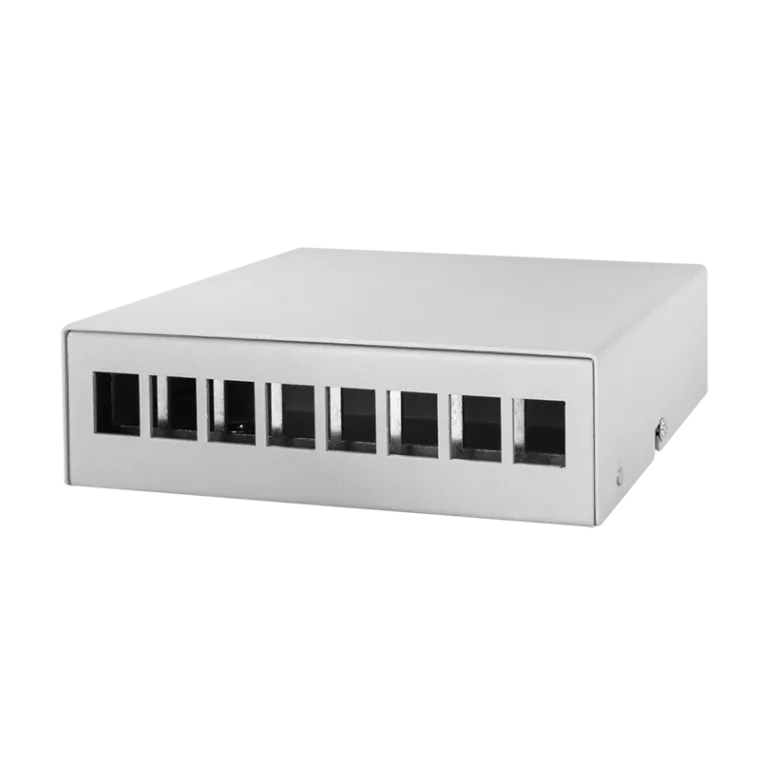 Konsolidierungspunkt-Gehäuse 8-Port, Tisch/Wand/Hutschiene