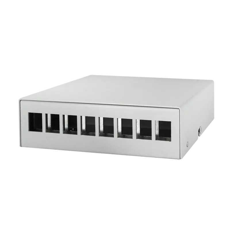 Konsolidierungspunkt-Gehäuse 8-Port, Tisch/Wand/Hutschiene