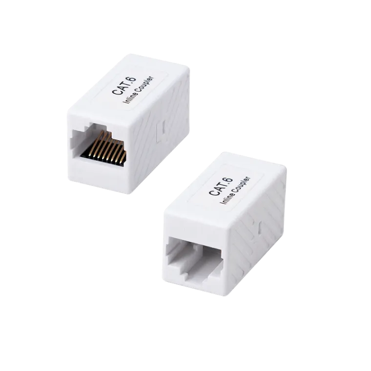 Cat.6 RJ45 Mini Patchkabelverbinder, ungeschirmt, Kunststoffgehäuse