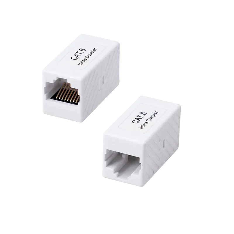 Cat.6 RJ45 Mini Patchkabelverbinder, ungeschirmt, Kunststoffgehäuse