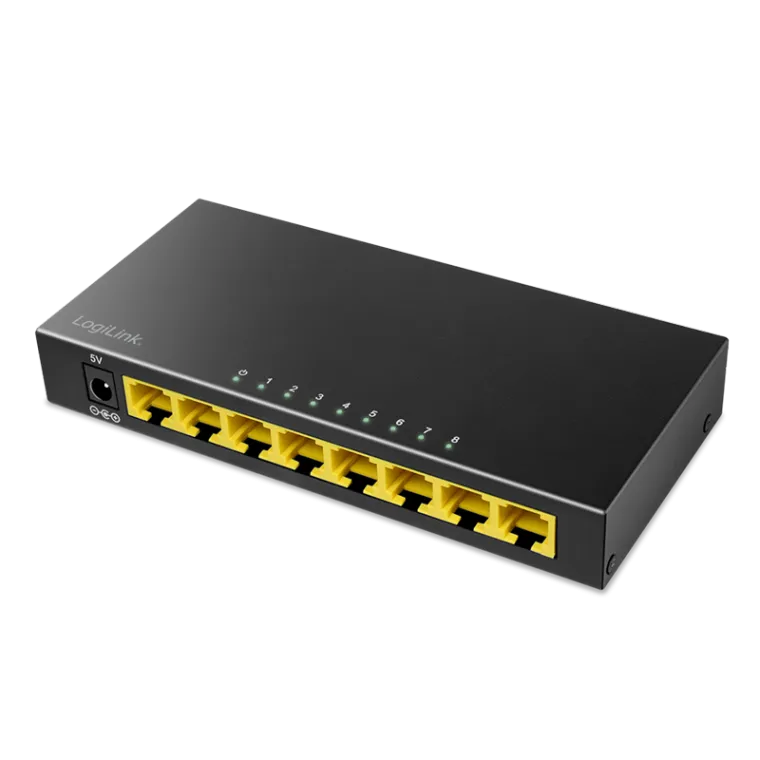 8-Port Gigabit Desktop Netzwerk Switch, Metallgehäuse