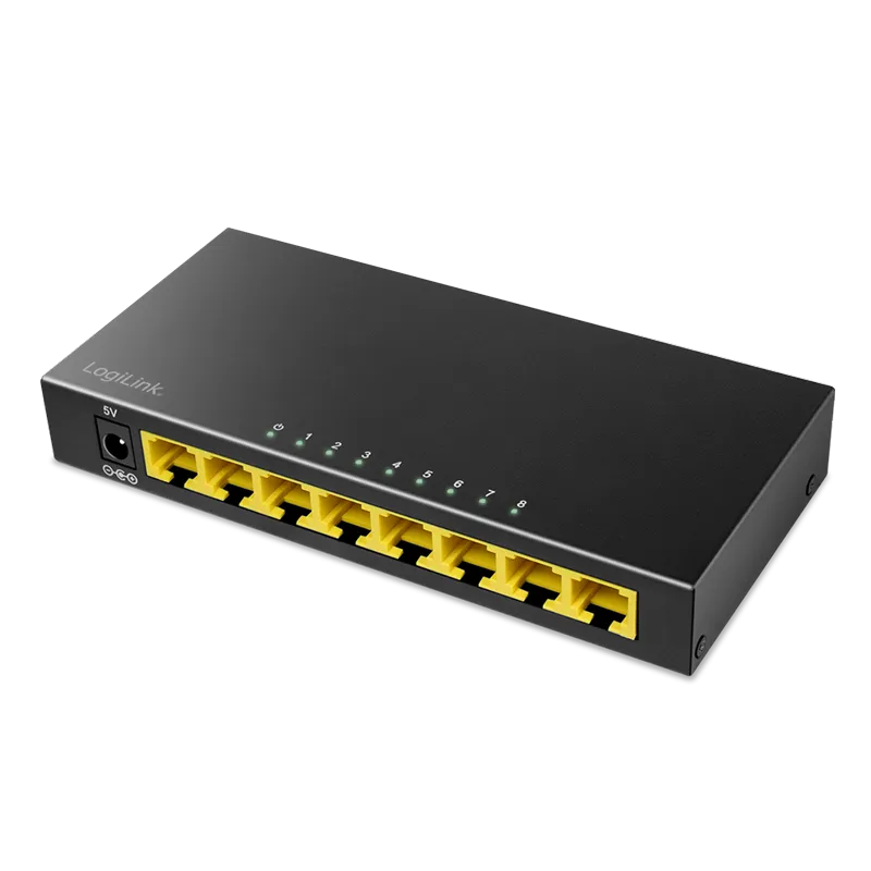 8-Port Gigabit Desktop Netzwerk Switch, Metallgehäuse