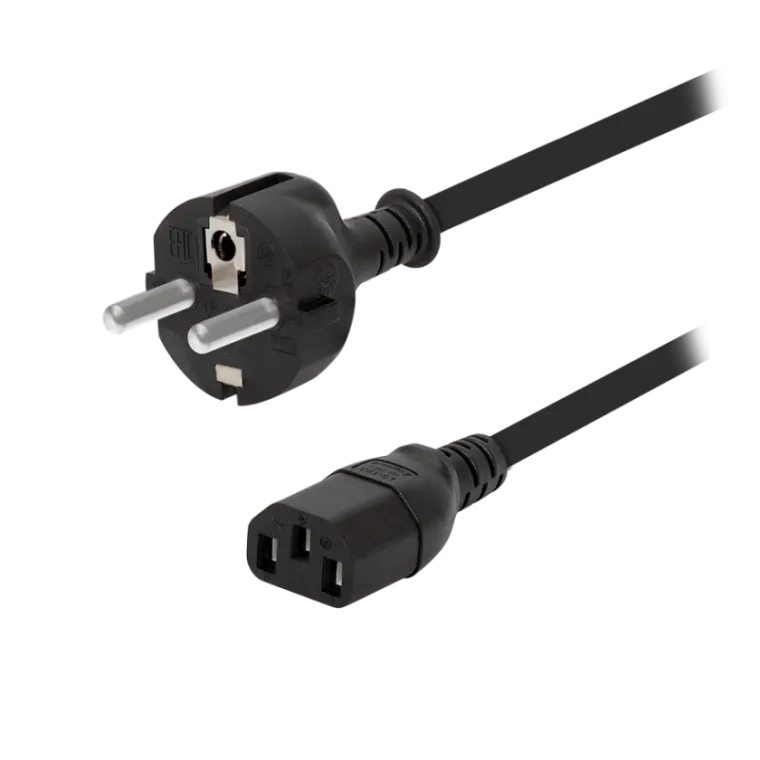 Power Cord, CEE 7/7 - C13, schwarz, Dell, 1,8 m