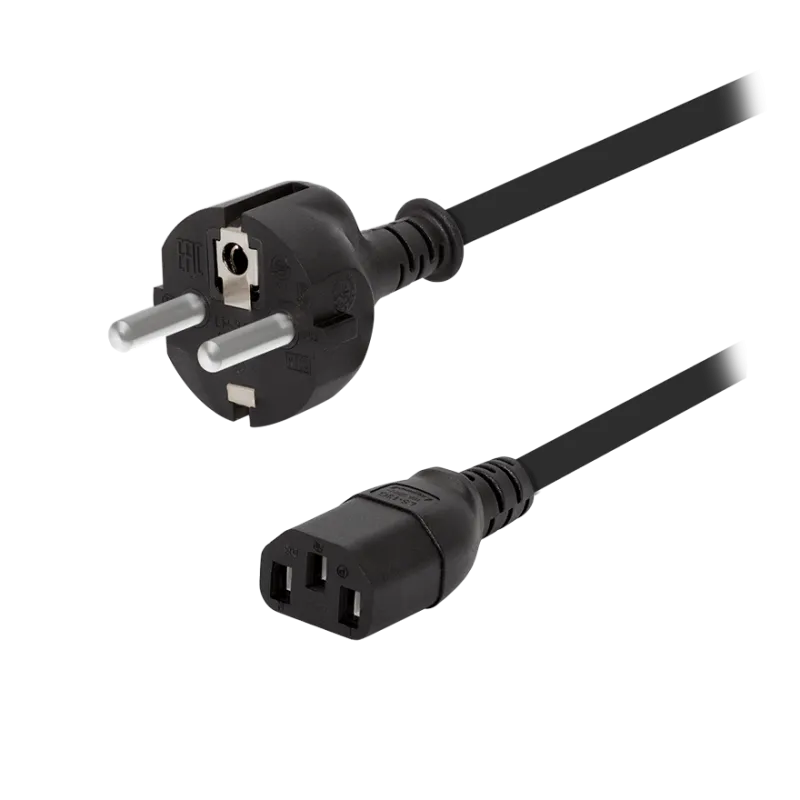 Power Cord, CEE 7/7 - C13, schwarz, Dell, 1,8 m