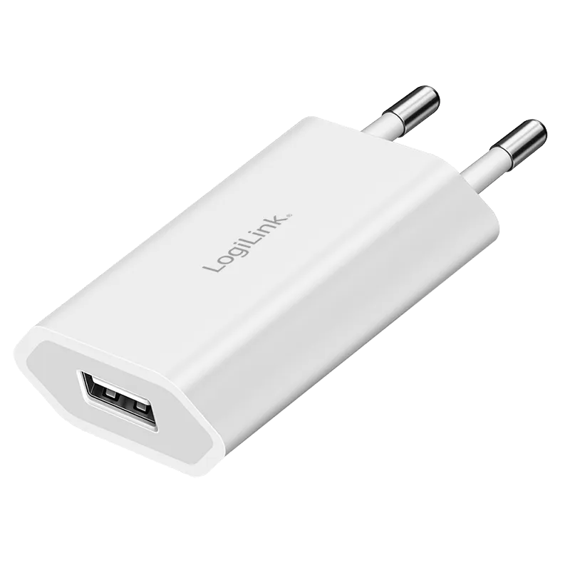 USB-A Ladegerät, 5 W, 1-fach, 1x USB-A, Weiß