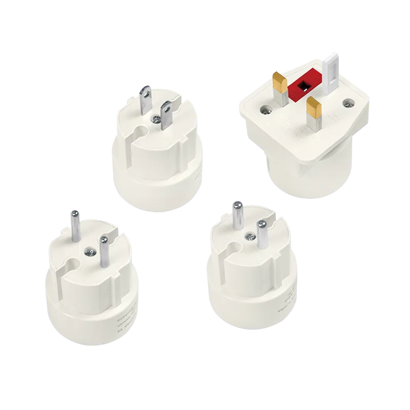 Steckdosenadapter Reise-Set, 4 verschiedene Stecker