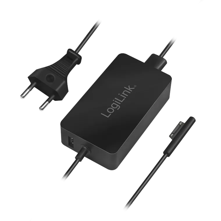 Surface Laptop Ladegerät, 44W, USB-Port, schwarz