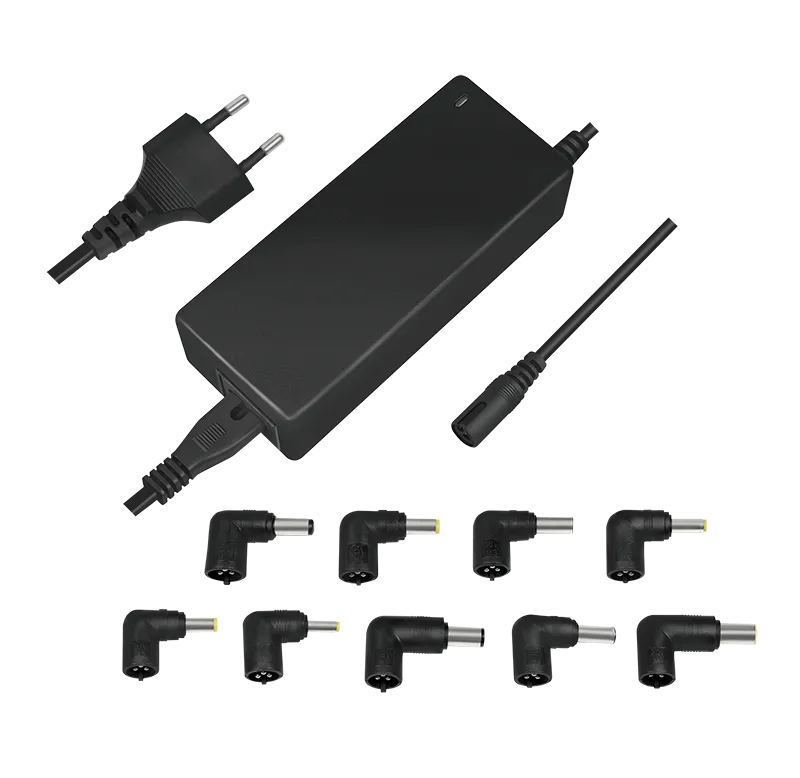 Laptop-Universalnetzteil, 90 W , inkl. 9 Adaptern, schwarz