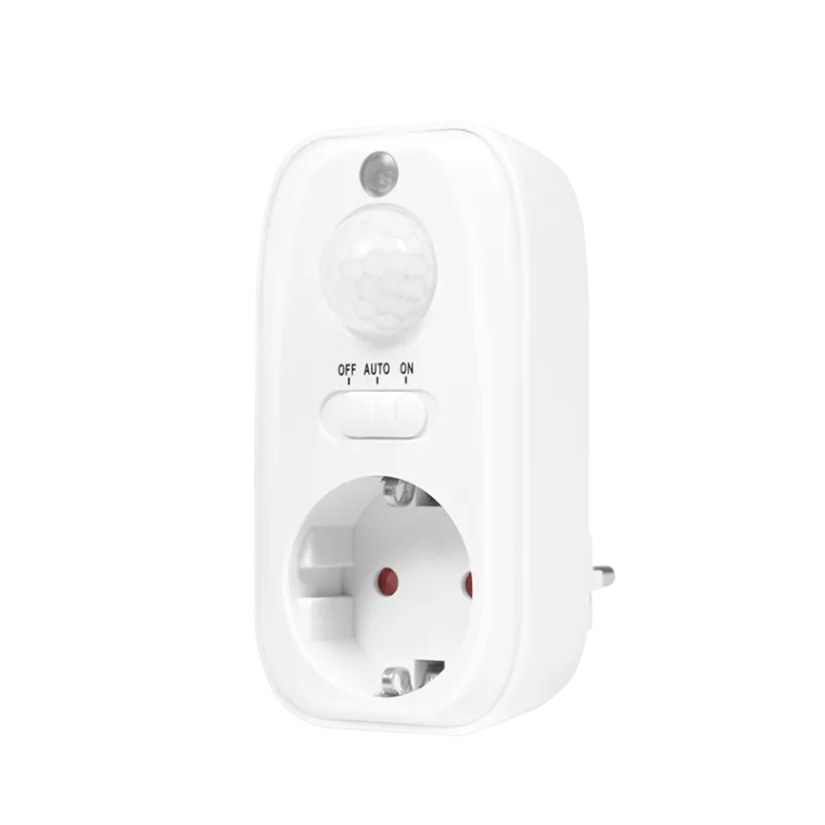 Steckdosenadapter mit Bewegungsmelder, 1x CEE 7/3