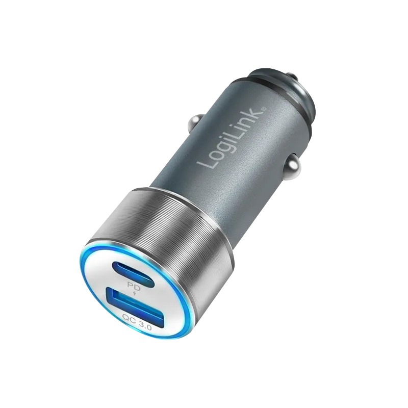 USB-Kfz-Ladeadapter, 1x USB-C PD, 1x USB-A QC, 36 W