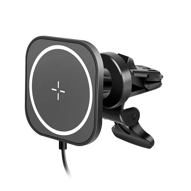 Magnetische Kfz-Smartphonehalterung, max. 0,5 kg, 15 W (Qi) Ladefunktion, Lüftungsschlitz, quadratis