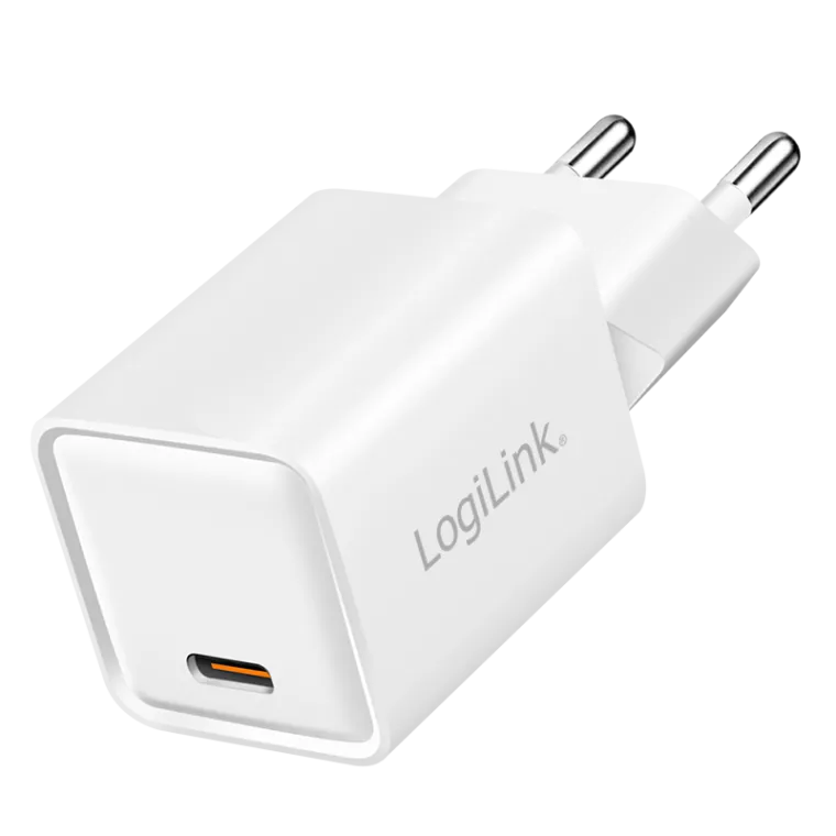 USB-C Ladegerät, 20 W, GaN, 1-fach, 1x USB-C (PD), Weiß