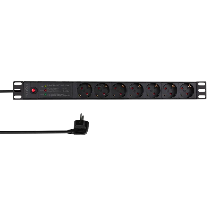 PDU 7-fach mit Netzfilter und Überlastschutz, rackmontierbar