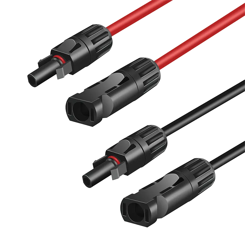 Solar Verlängerungskabel-Set, PVC/M zu PVC/F, 6 mm², CU, 2 m