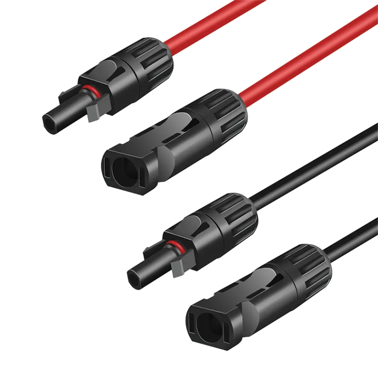 Solar Verlängerungskabel-Set, PVC/M zu PVC/F, 6 mm², CU, 3 m