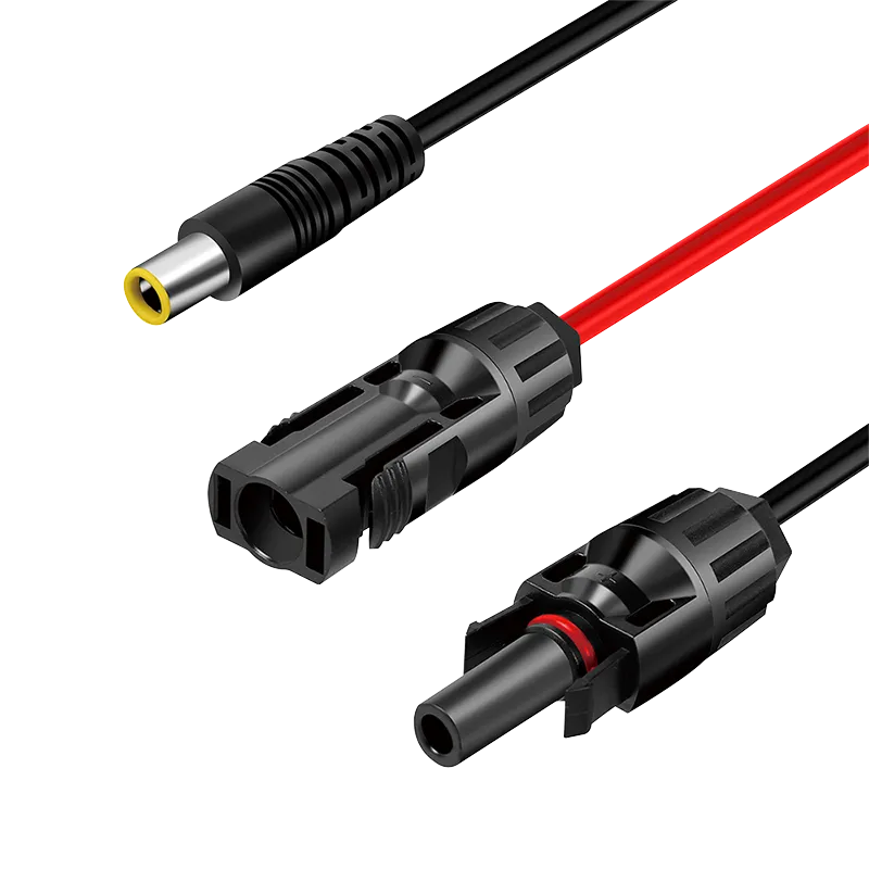 Solar Adapterkabel, DC7909/M zu 2x PVC/MF, CU, schwarz/rot, 1,8 m