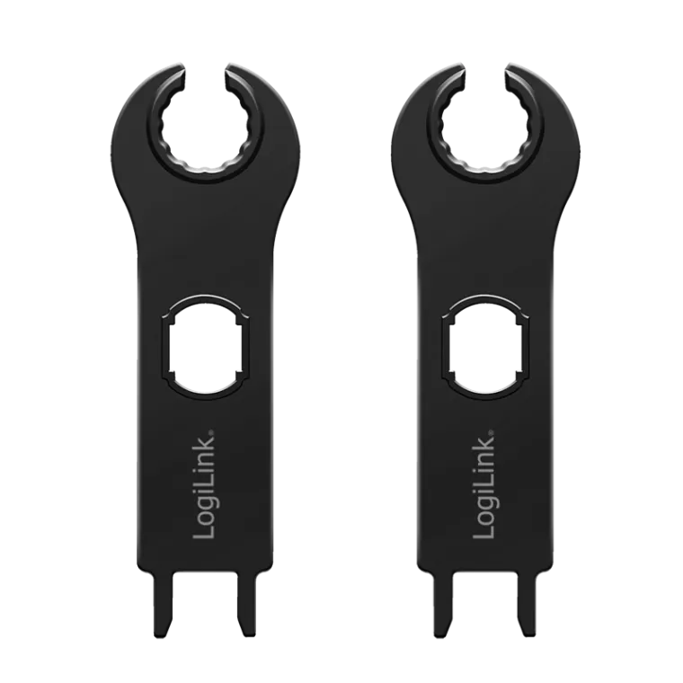 Montageschlüsselsatz, für PVC-Solarkabelstecker, 2 Stück, Kunststoff, schwarz
