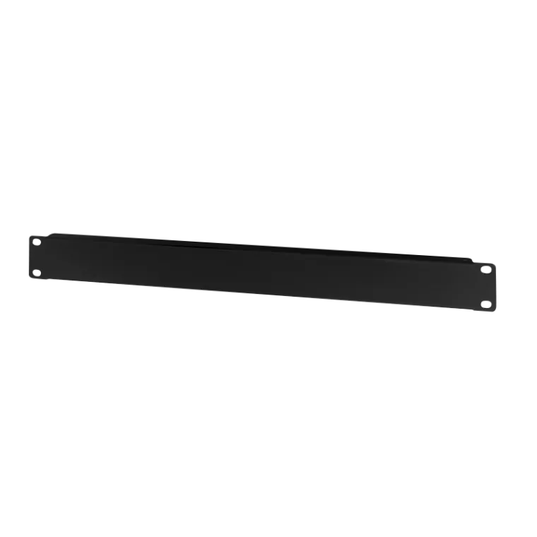 19" Geschlossenes Blindpanel 1HE, Schwarz RAL 9005
