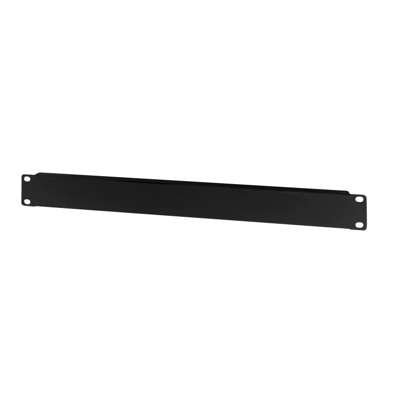 19" Geschlossenes Blindpanel 1HE, Schwarz RAL 9005