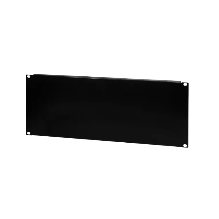 19" Geschlossenes Blindpanel 4HE, Schwarz RAL 9005