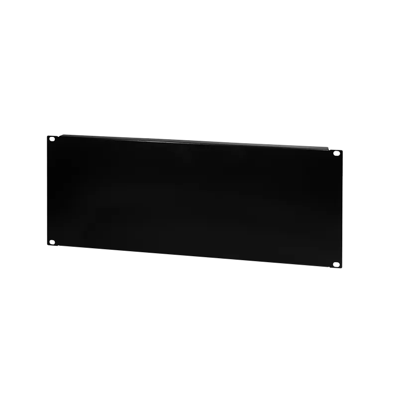19" Geschlossenes Blindpanel 4HE, Schwarz RAL 9005