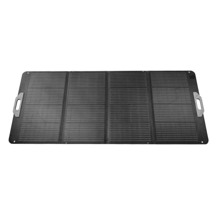 Faltbares-Stand-Alone-Solarpanel, 183,7x76,5x0,2 cm, 200 W, IP67, schwarz