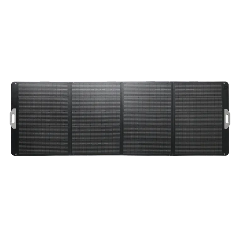 Faltbares-Stand-Alone-Solarpanel, 263,5x95,7x0,4 cm, 400 W, IP67, schwarz