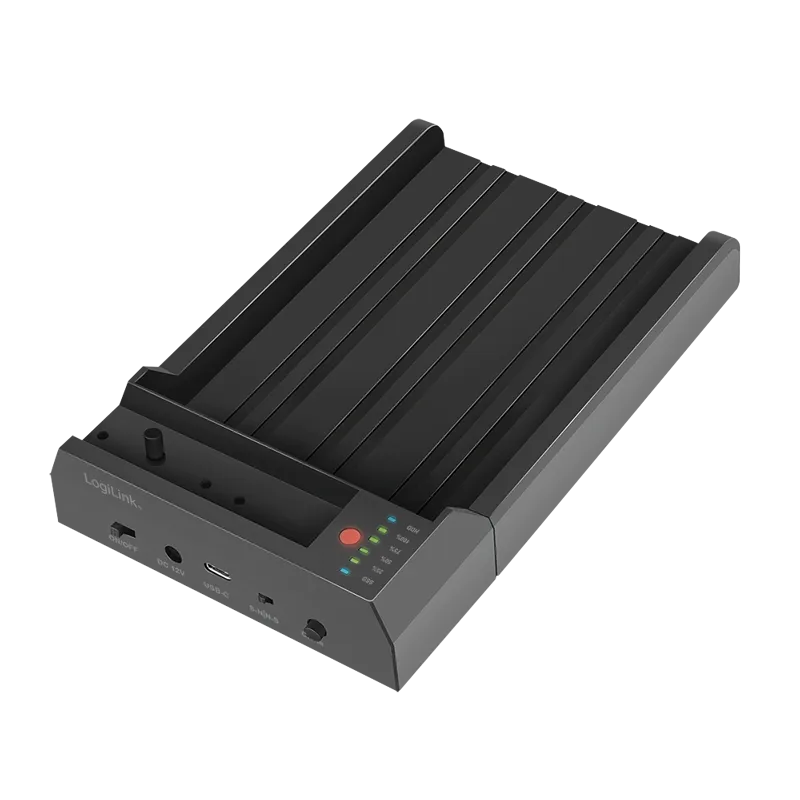 Dual-Dockingstation, 2-Ports, USB 3.2 Gen2, für SATA HDD/SSD und M.2 NVMe SSD