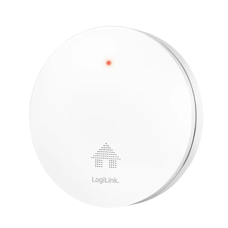 Rauchmelder, extra flach, >85 dB, VdS-Zulassung, Stumm-Modus, 10 Jahres Batterie, Weiß