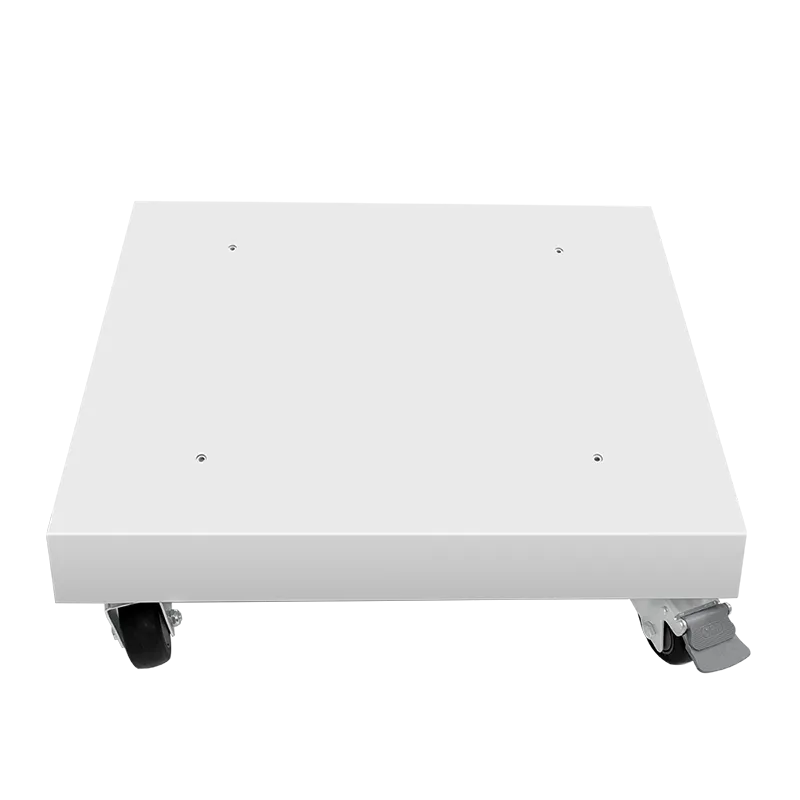 Rollwagenunterbau für Mehrfachladestation & Ladeschränke, Metall, grau