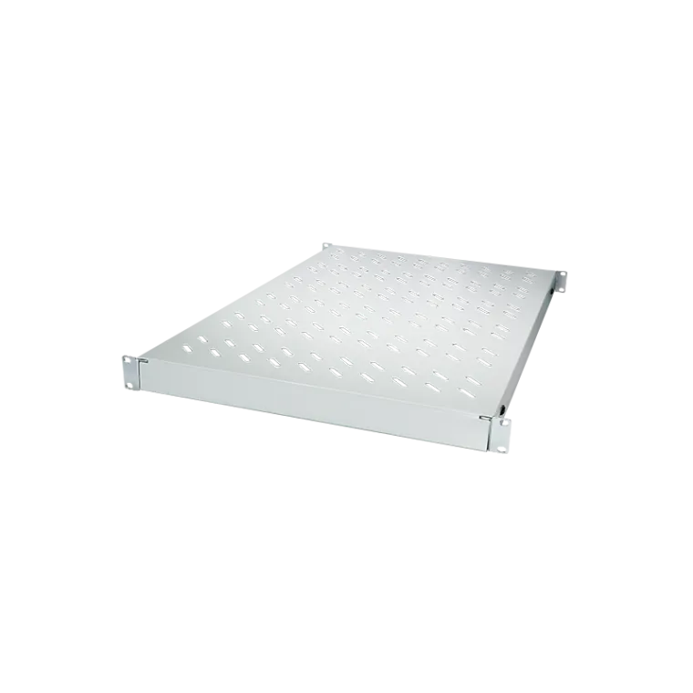 Verstellbarer Fachboden für 19"-Schränke mit 600 mm Tiefe, Lichtgrau