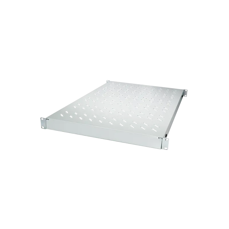 Verstellbarer Fachboden für 19"-Schränke mit 600 mm Tiefe, Lichtgrau