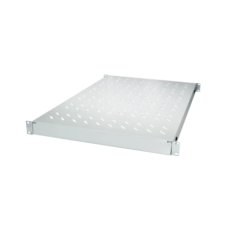 Verstellbarer Fachboden für 19"-Schränke mit 800 mm Tiefe, Lichtgrau