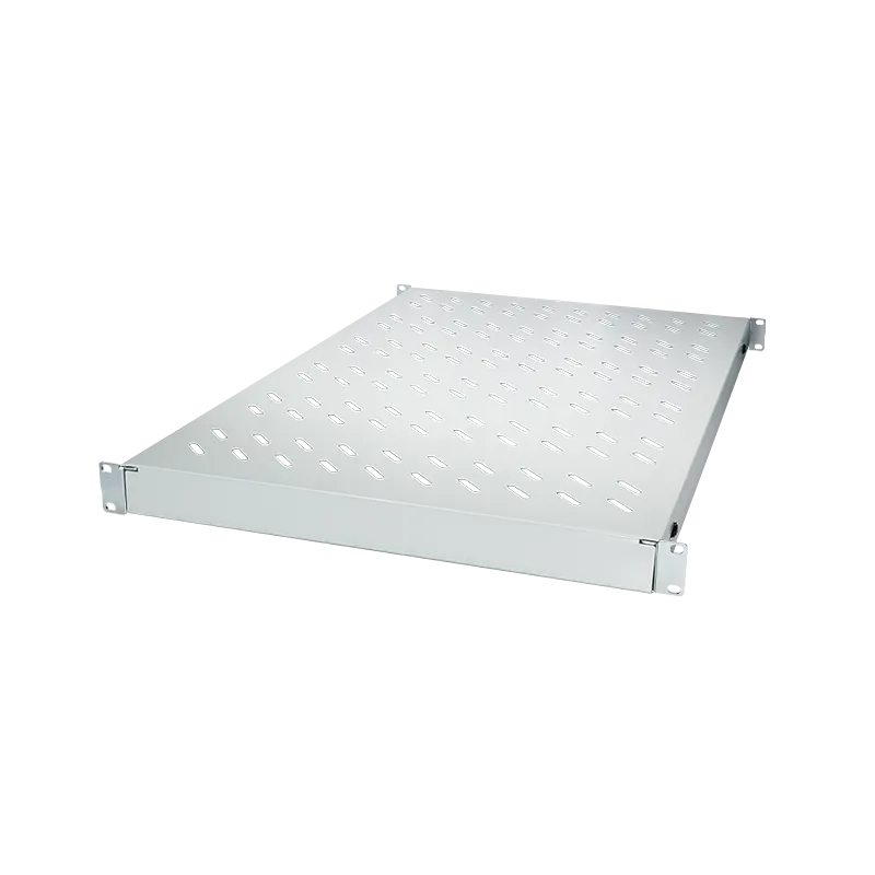 Verstellbarer Fachboden für 19"-Schränke mit 800 mm Tiefe, Lichtgrau