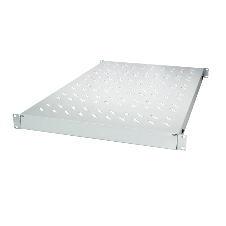Verstellbarer Fachboden für 19"-Schränke mit 1000 mm Tiefe, Lichtgrau