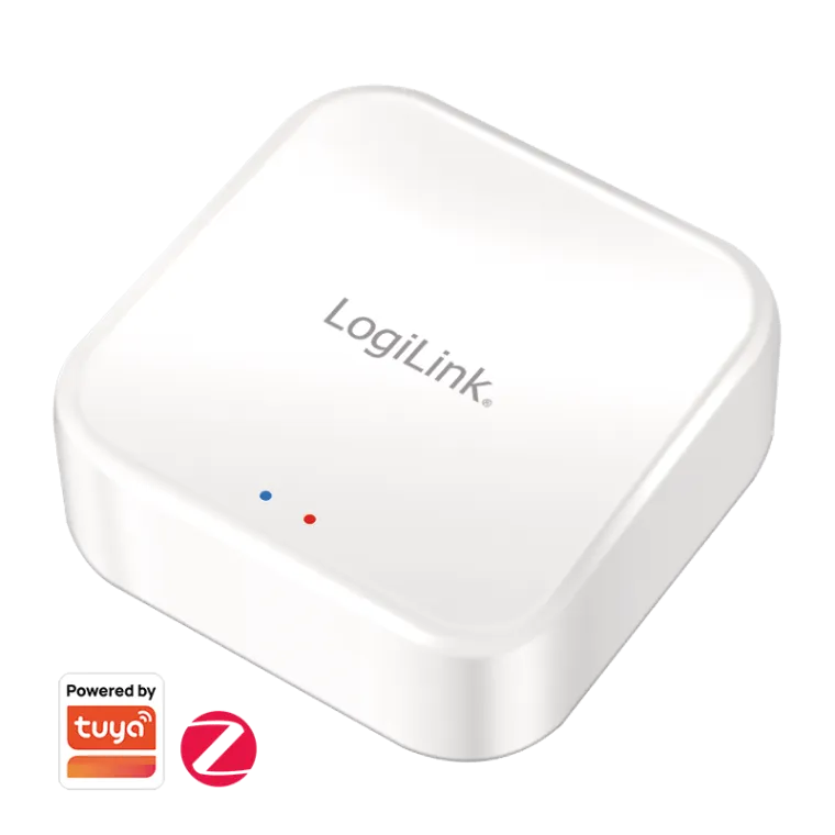 Wi-Fi Smart Zigbee Gateway für alle smarten Zigbee-Produkte,Tuya kompatibel, Weiß