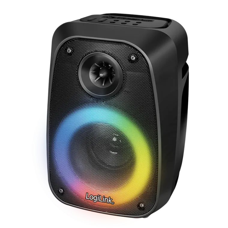 BT 5.0 TWS-Lautsprecher, 5 EQ-Modi, RGB-Licht, schwarz