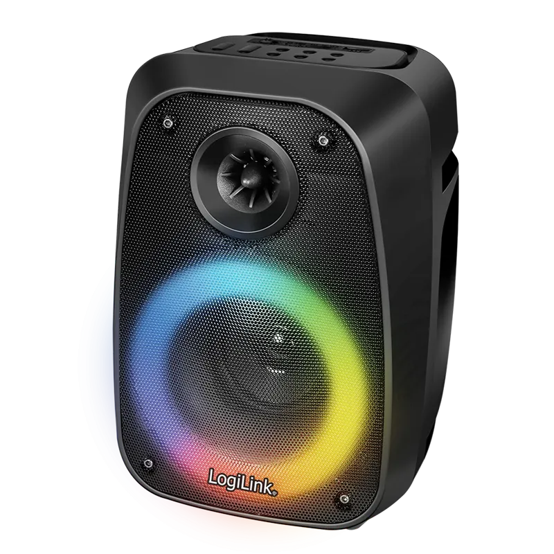 BT 5.0 TWS-Lautsprecher, 5 EQ-Modi, RGB-Licht, schwarz