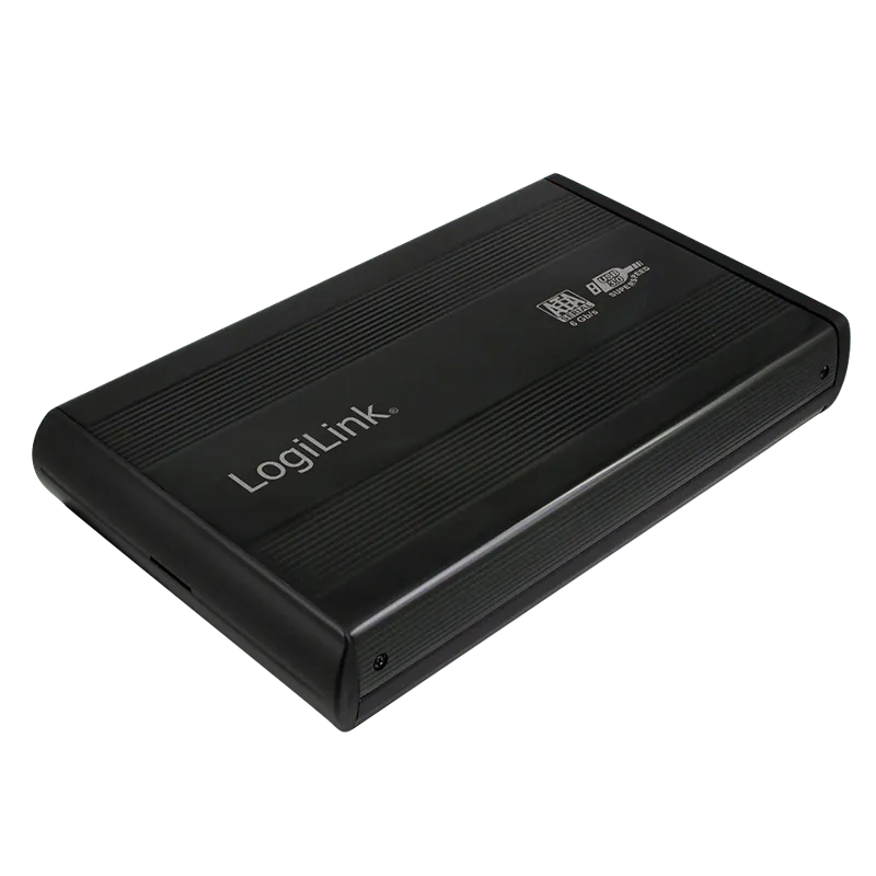 Festplattengehäuse 3,5", SATA, USB 3.0, Alu, schwarz
