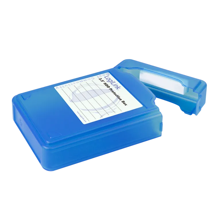 Festplatten Schutz-Box für 3,5" HDDs, blau