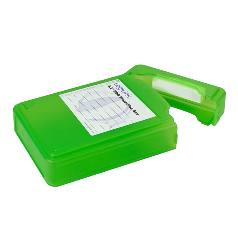 Festplatten Schutz-Box für 3,5" HDDs, grün