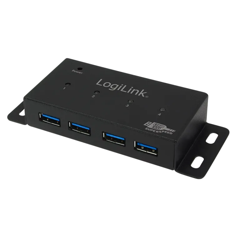 USB 3.0 HUB, 4-Port, Metall Gehäuse