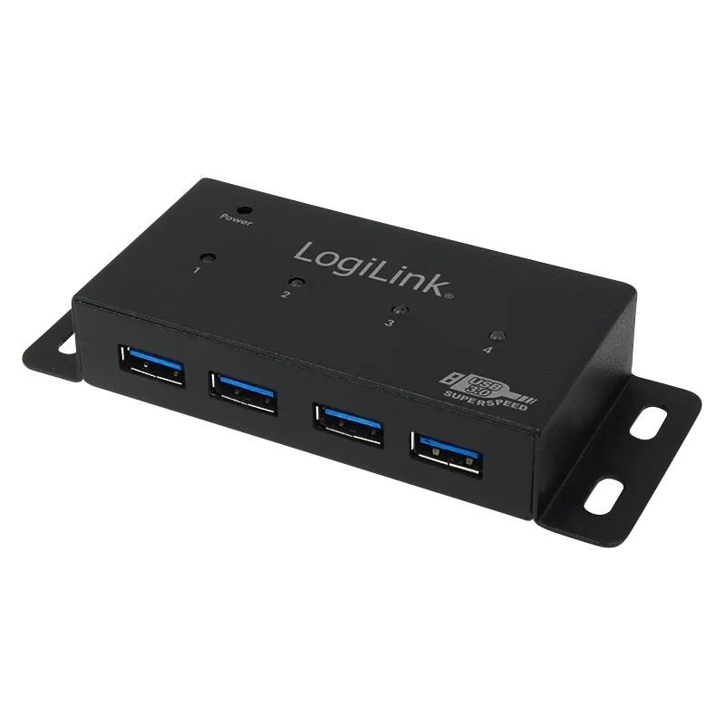 USB 3.0 HUB, 4-Port, Metall Gehäuse