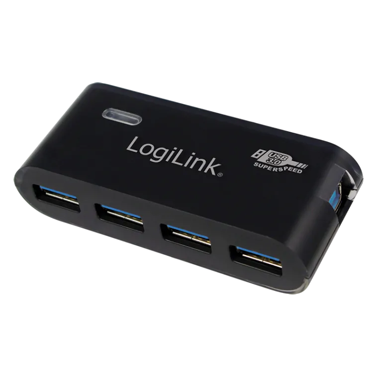 USB 3.0 Hub, 4-Port, schwarz