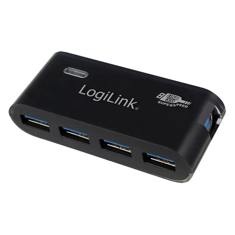USB 3.0 Hub, 4-Port, schwarz