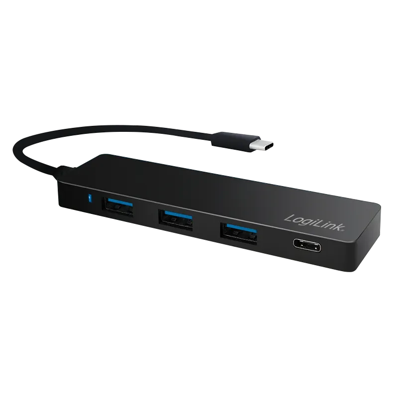 Sehr flacher USB 3.2 Gen1x1 USB-C, 4-Port Hub
