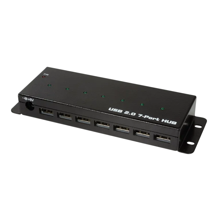 USB 2.0 Hub, 7-Ports, Industrieausführung
