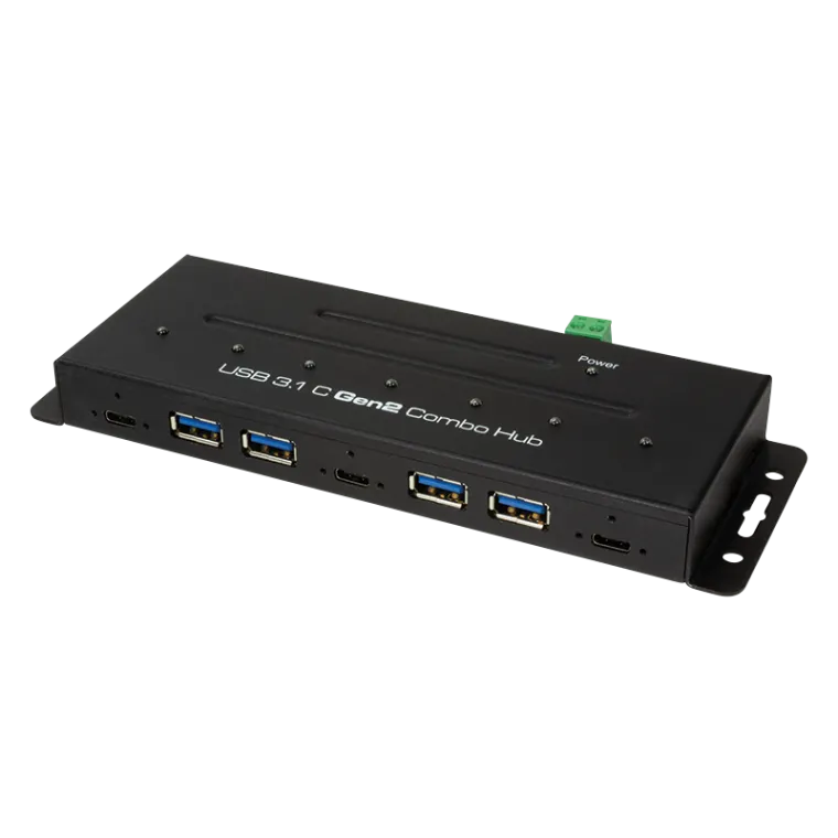 USB-C 3.2 Gen2, 7-Port Combo Hub, Industrieausführung
