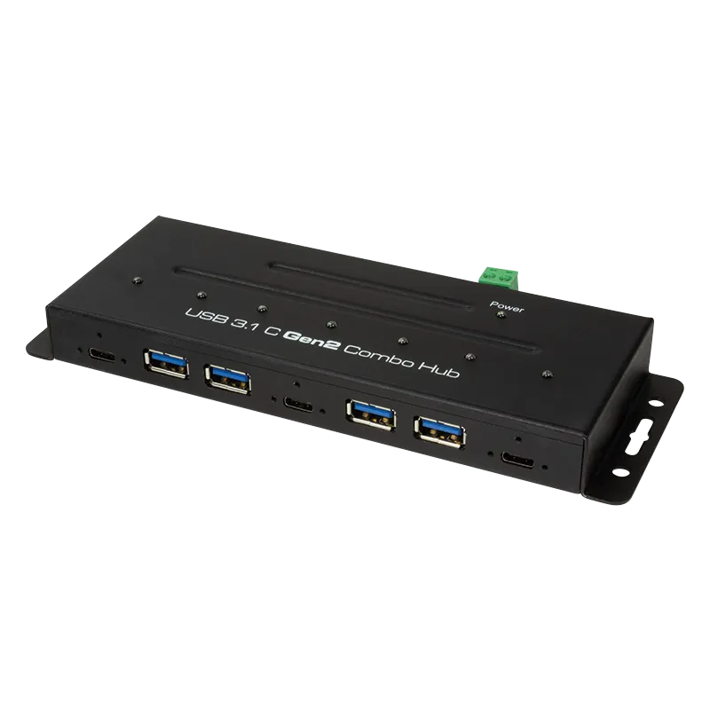 USB-C 3.2 Gen2, 7-Port Combo Hub, Industrieausführung