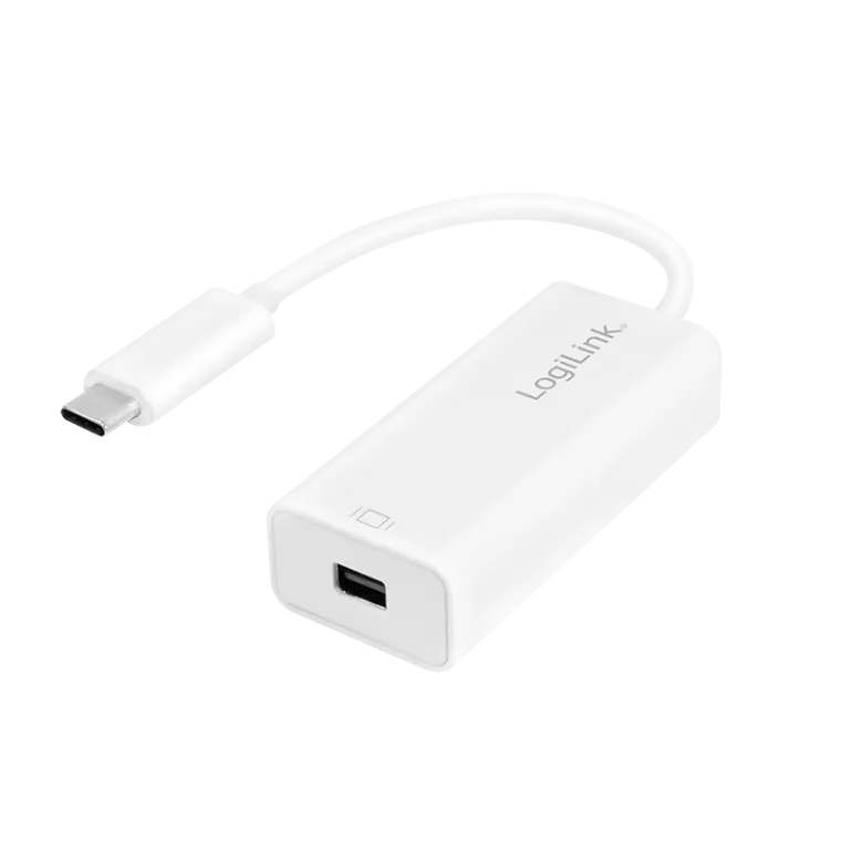 USB 3.2 Gen1 Type-C Adapter, C/M zu mDP/F, 4K/60 Hz, weiß, 0,15 m